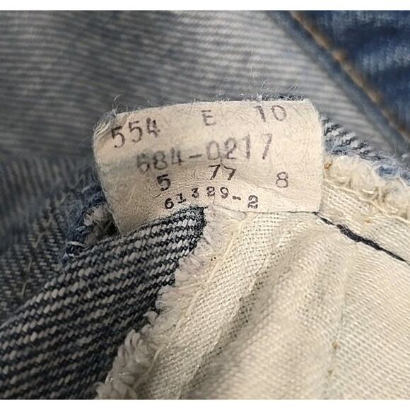 Vintage 70’s Levi’s 684 Orange Tab Bell Bottom Flare Faded Denim Jeans Sz 33X32 - Picture 6 of 12